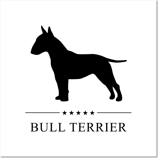 Bull Terrier Black Silhouette Wall Art by millersye